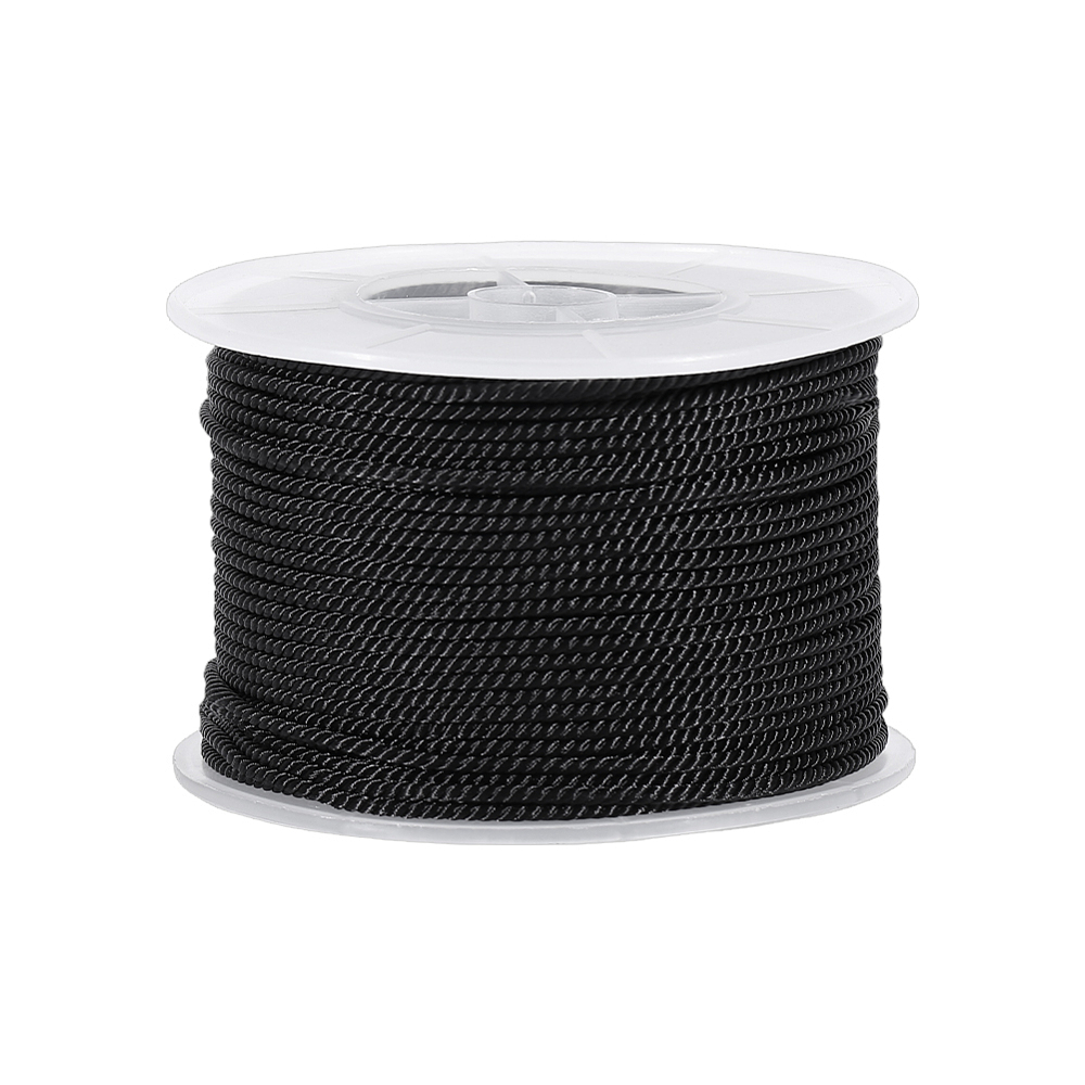 54.68ヤード ブラックツイストコードトリム 2mm 3プ - Cord Trim Twisted のレビューと価格