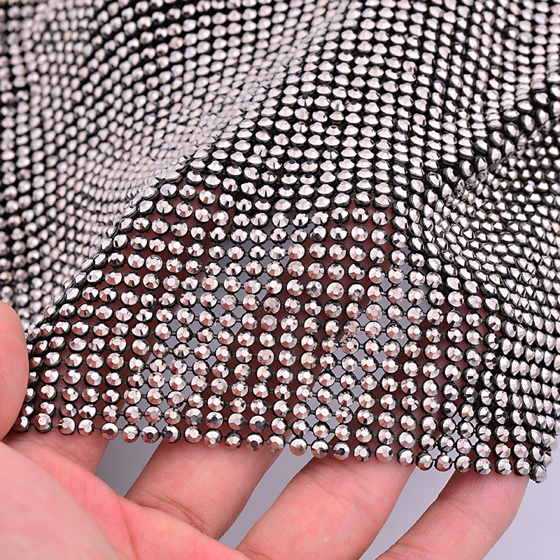 Junao-金と黒のクリスタルメッシュ,45x120cm,ラ - Hotfix Rhinestone Sheet のレビューと価格