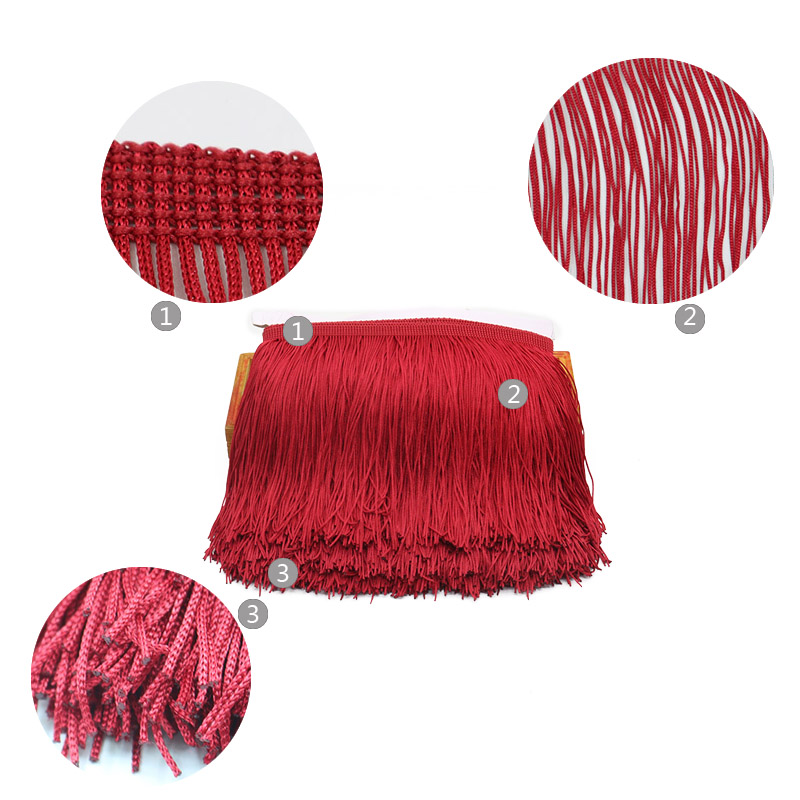 10 ヤード 15 センチメートルロングタッセルフリンジトリ - Fringe Ribbon Sewing のレビューと価格