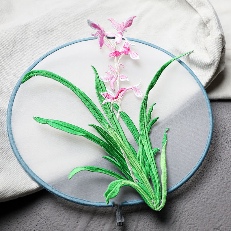 衣類やバッグ用のシンビジウムステッカー,装飾アクセサリー,ア - Applique Patch Flower のレビューと価格