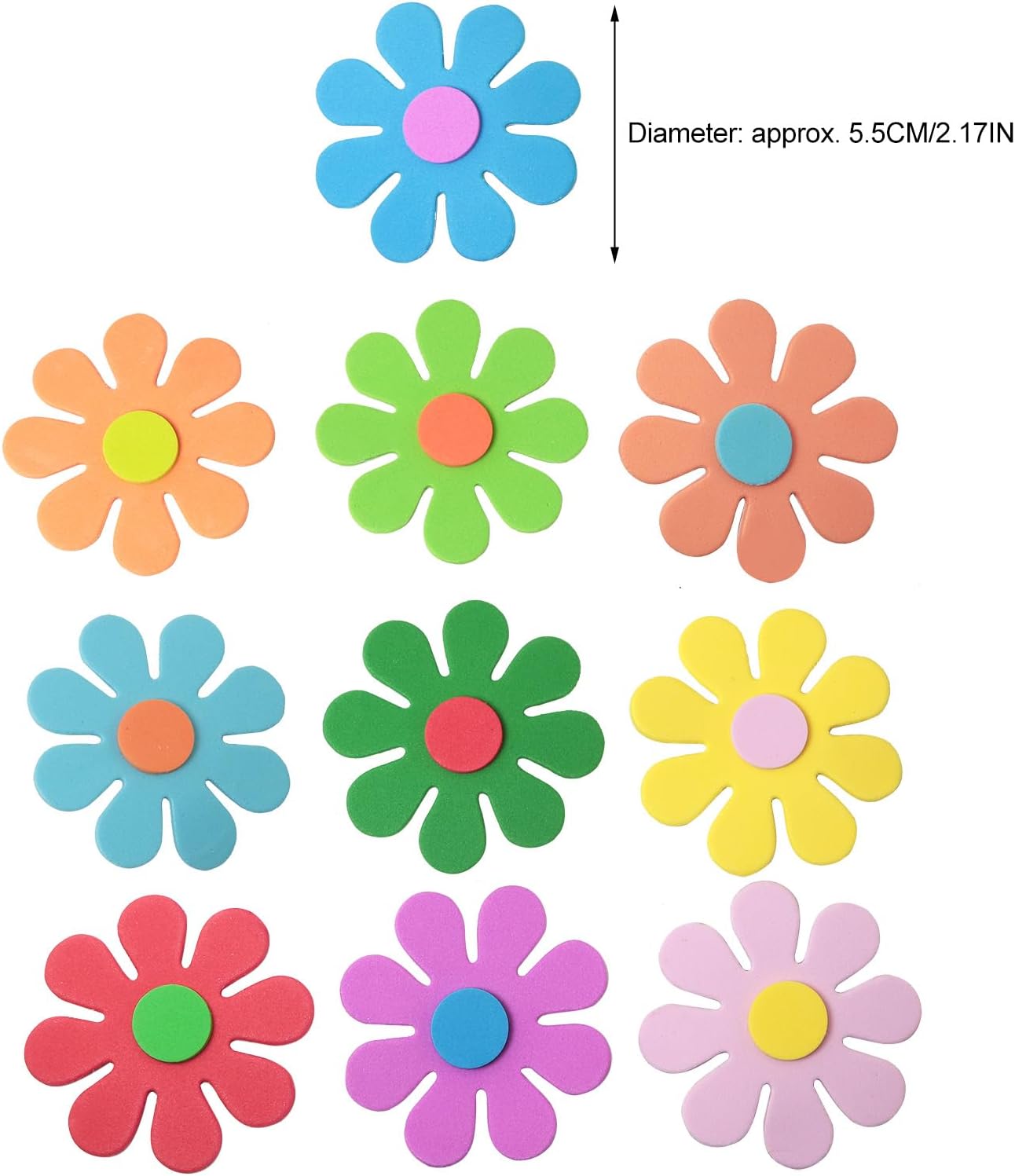 3Dフラワーフォームステッカー 春の芸術工芸品 母の日 幼稚 - Craft Embellishments のレビューと価格