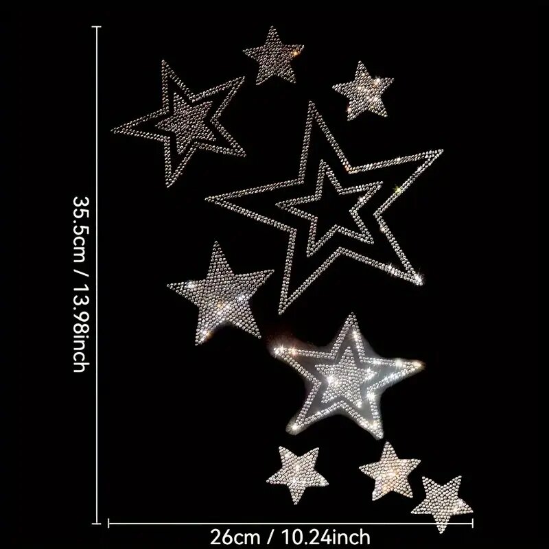 きらめくラインストーン ホットスタンピング レタースター D - Hotfix Rhinestone Sheet のレビューと価格