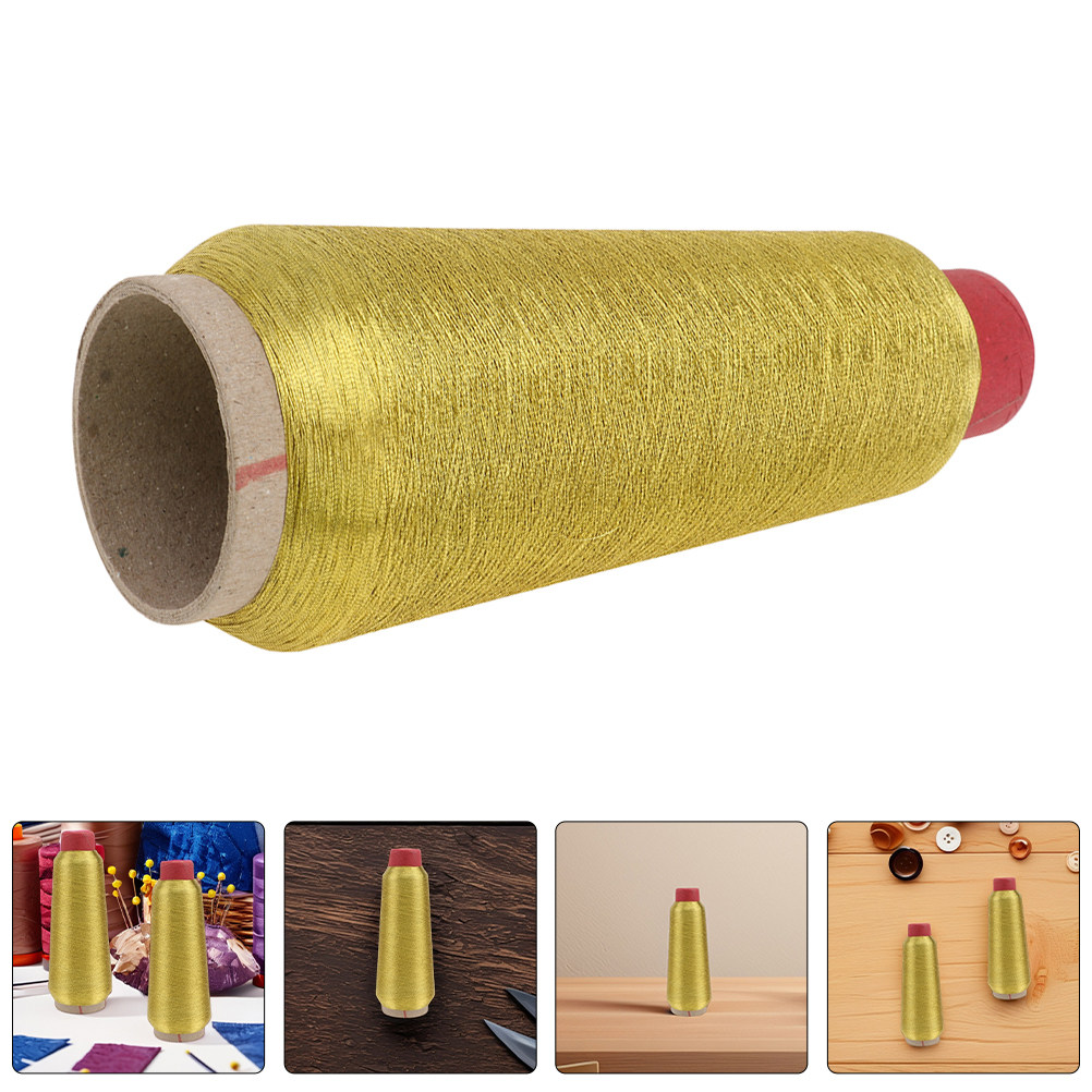 2ロール プレミアムゴールデンメタリック縫製機用刺繍糸 ポリ - Embroidery Craft のレビューと価格