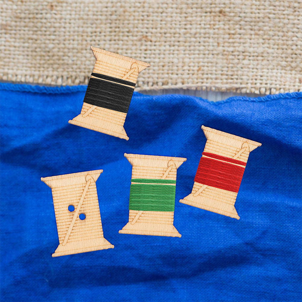 100個入り 木製刺繍糸ボビン 糸巻きカード 天然素朴な巻き - Embroidery Embellishments のレビューと価格