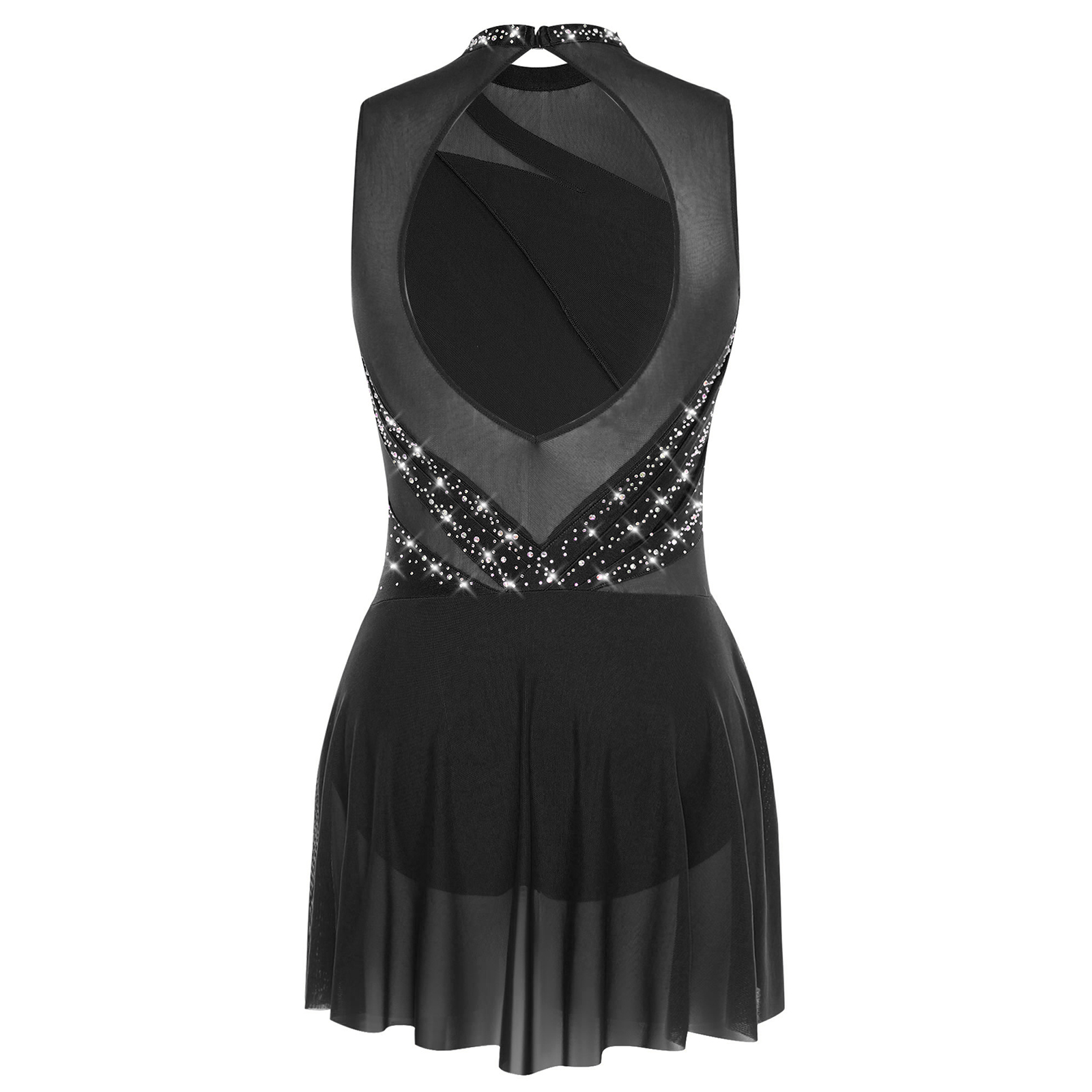 ラインストーン付き女性用バックレスイレギュラーヘムフリンジレ - Rhinestone Banding Trim のレビューと価格