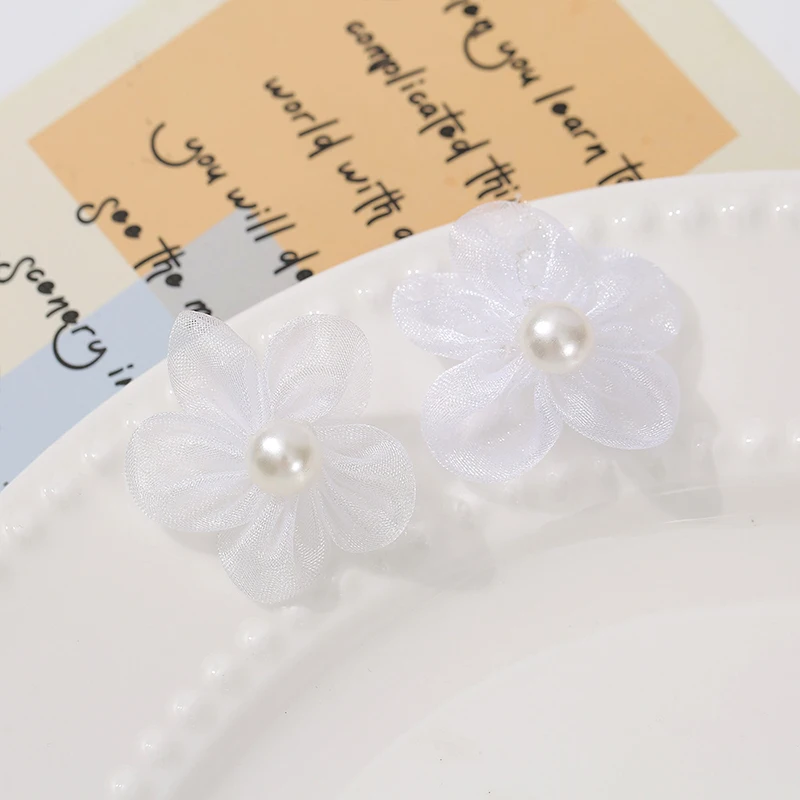 100 個パール糸フラワーアップリケ DIY ブライダル衣類 - Applique Patch Flower のレビューと価格