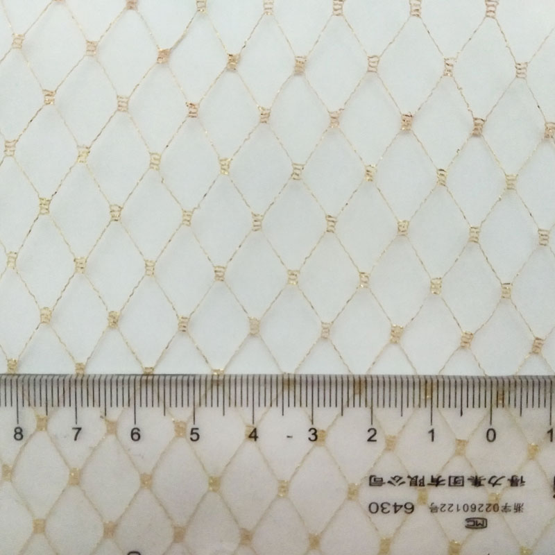 ダイヤモンド格子ブラックネット生地マスカレードベール透明メッ - Crystal Mesh Fabric のレビューと価格