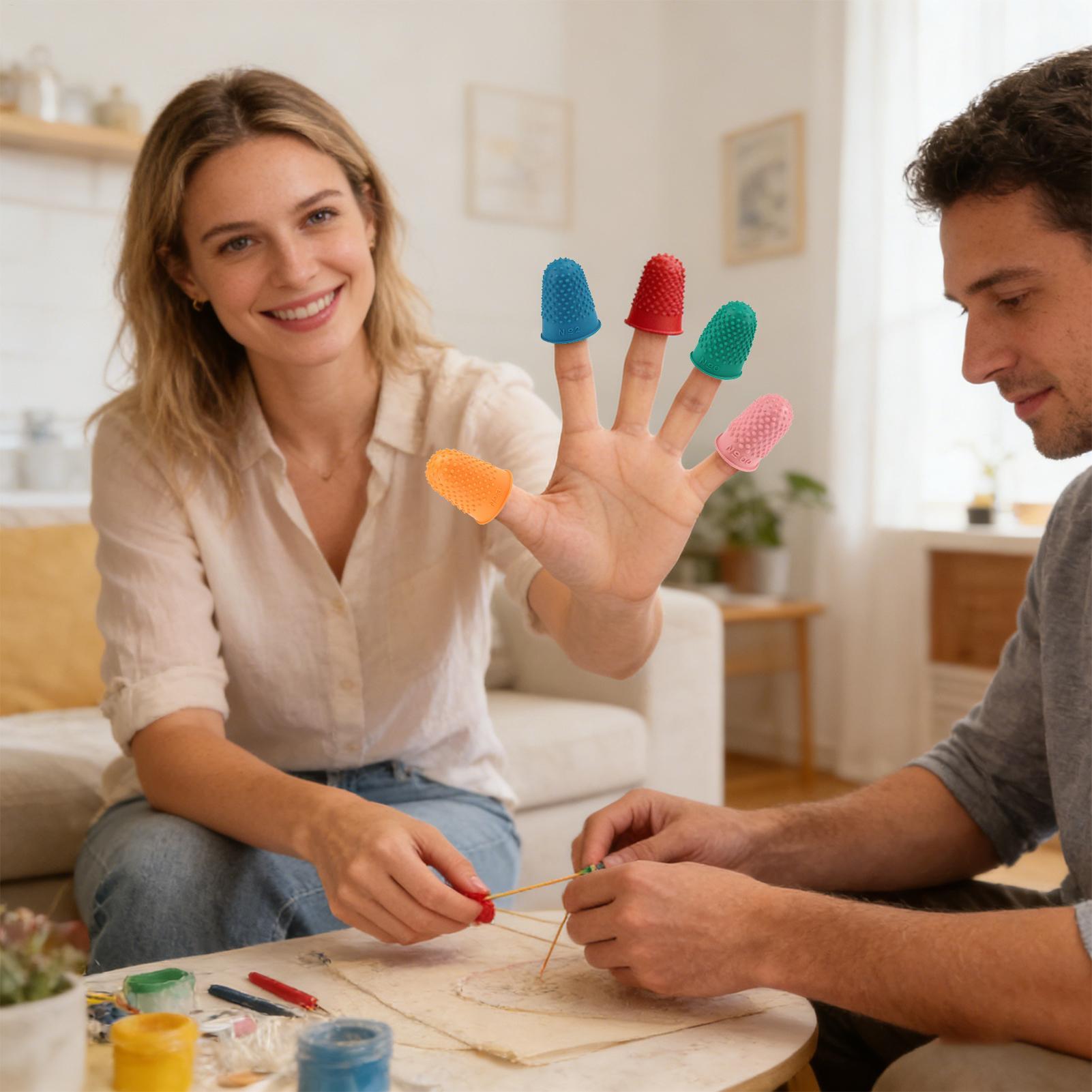 フィンガーグリップ ラバー再利用可能なプロテクター 5ピース - Embroidery Craft のレビューと価格