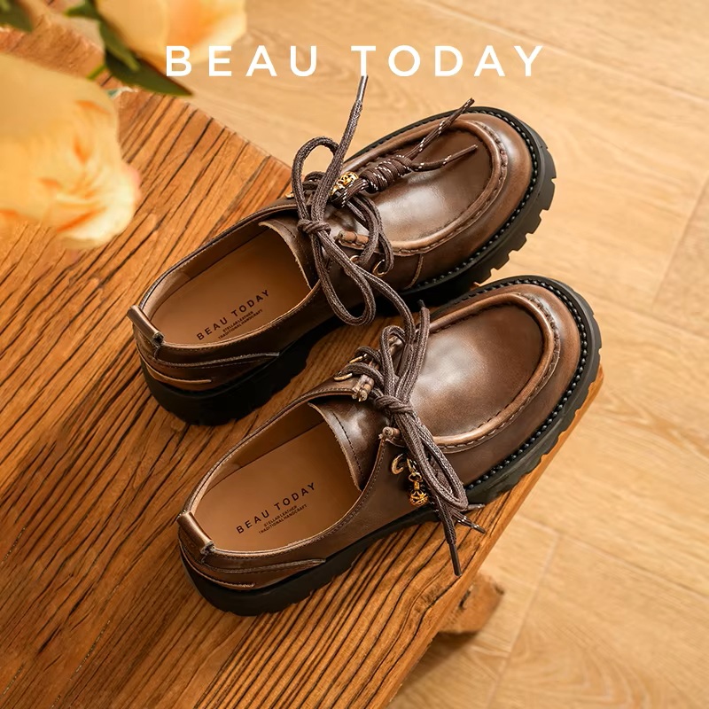 BEAUTODAY ファッションローファー女性カーフスキンレ - Guipure Lace Panel のレビューと価格