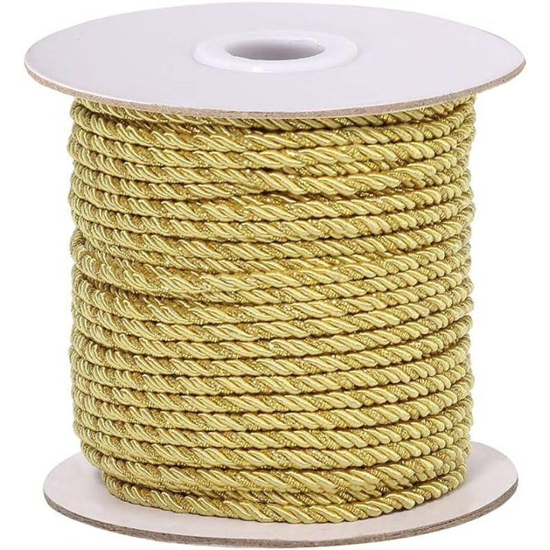 金属繊維ロープ,3プライ,装飾ロープ,トリム糸,シルクロープ - Cord Trim Twisted のレビューと価格