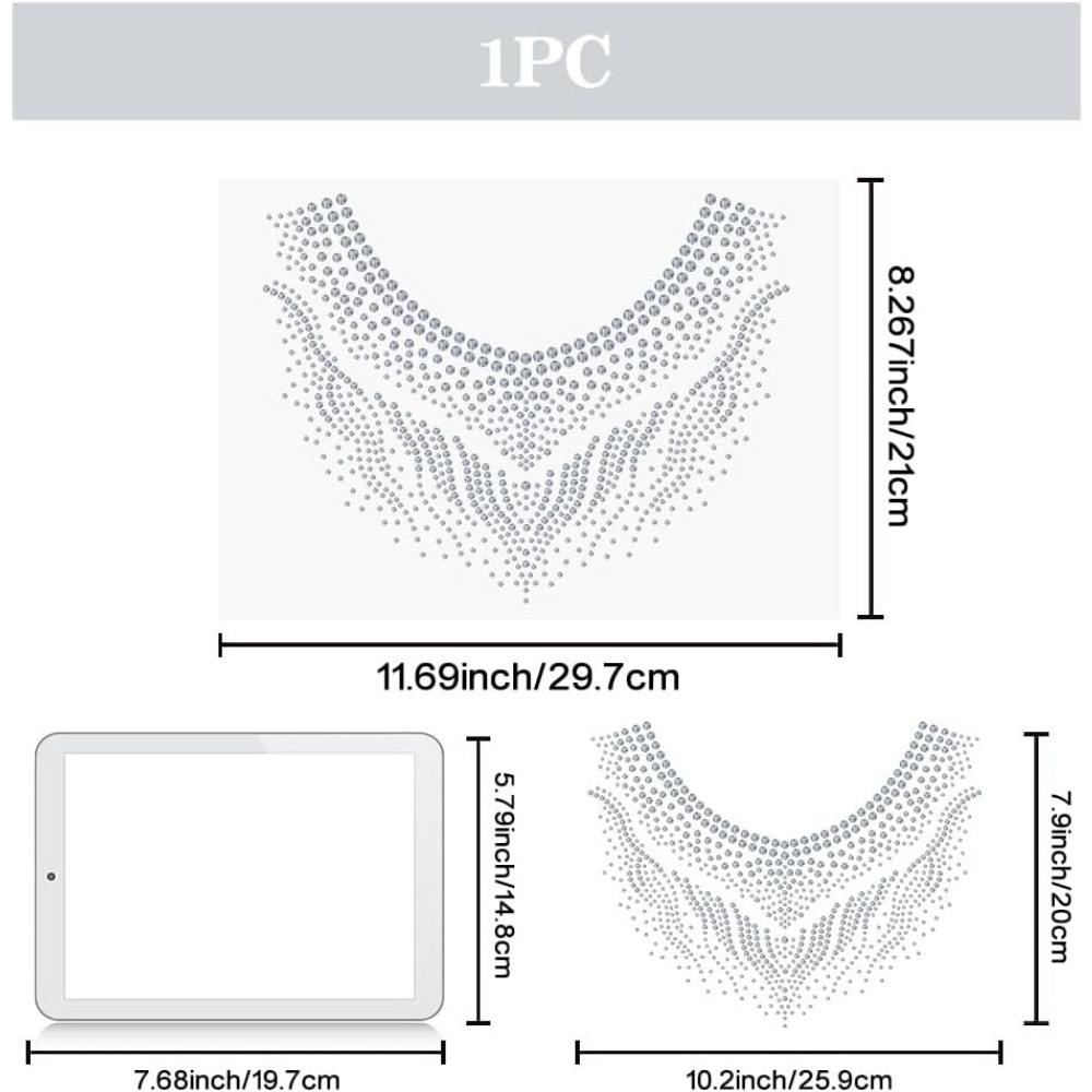 ジムスーツ用アイロン接着ラインストーン転写シート 11.7x - Hotfix Rhinestone Sheet のレビューと価格