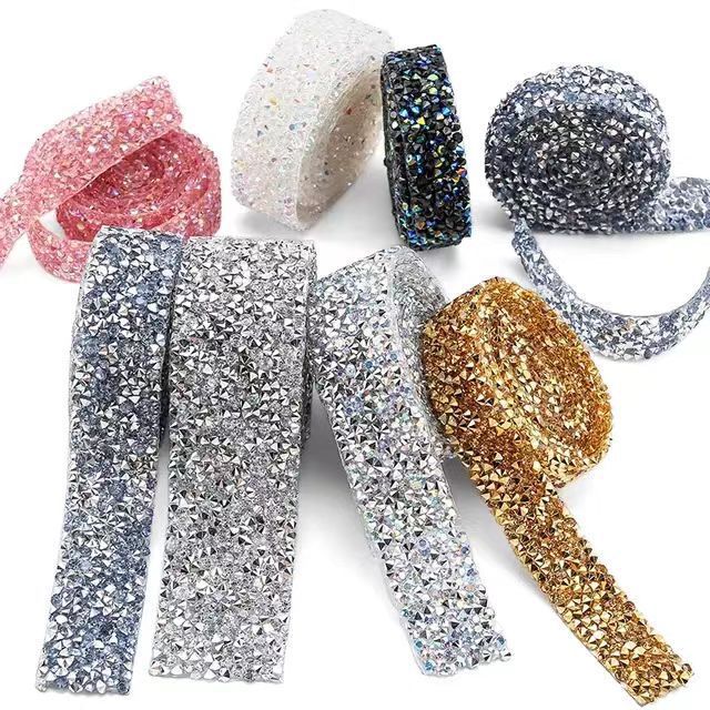 新ファッション ゼリーカラー 簡単貼り付け 1ヤード 自己粘 - Hotfix Rhinestone Sheet のレビューと価格