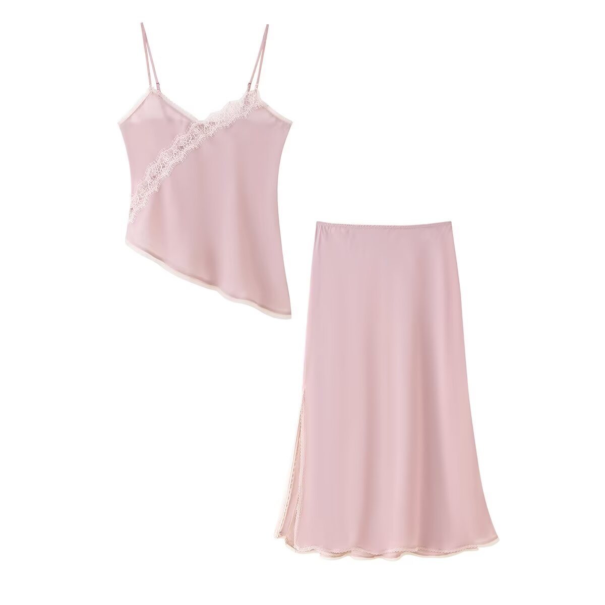 Tidalyf 2025 レディース ピンク キャミトップと - Elastic Lace Trim のレビューと価格