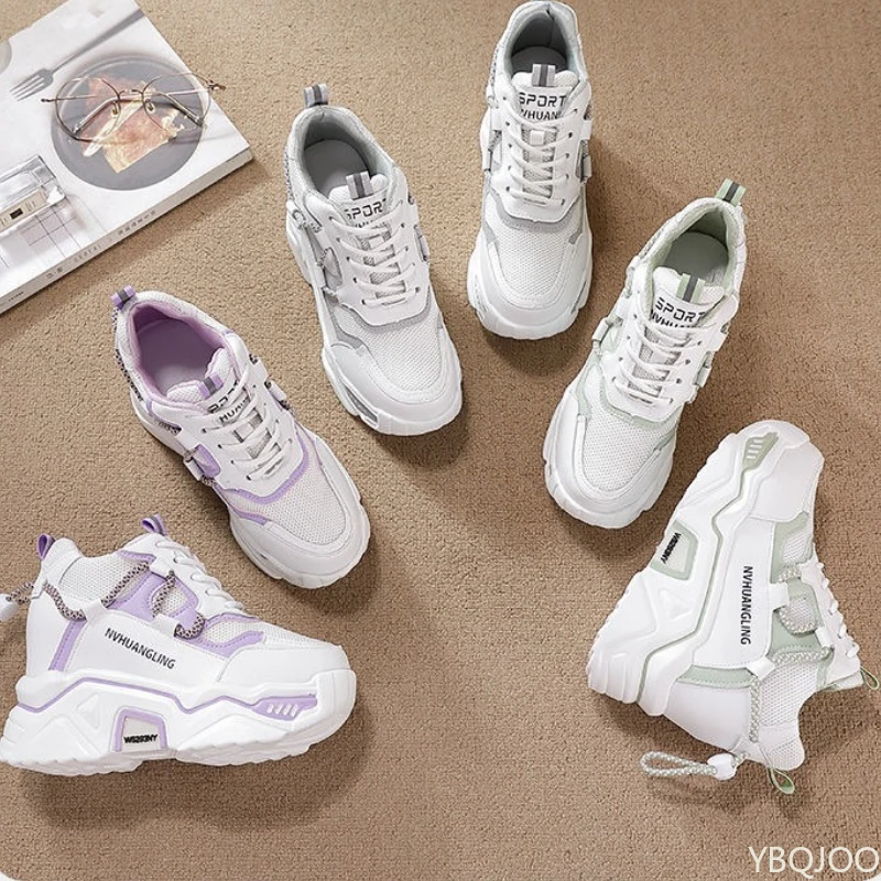 小さめサイズ 春秋のおしゃれな厚底身長アップレディースシュー - Guipure Lace Panel のレビューと価格