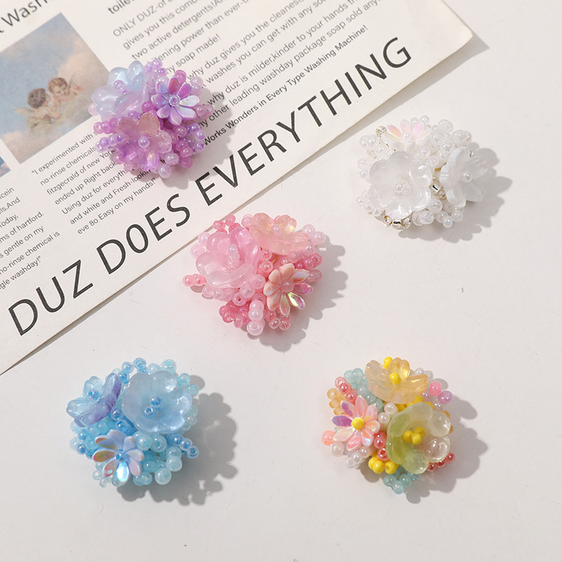 2 個のクリスタルフラワーパッチ衣料用絶妙なクリスタルビーズ - Applique Patch Flower のレビューと価格