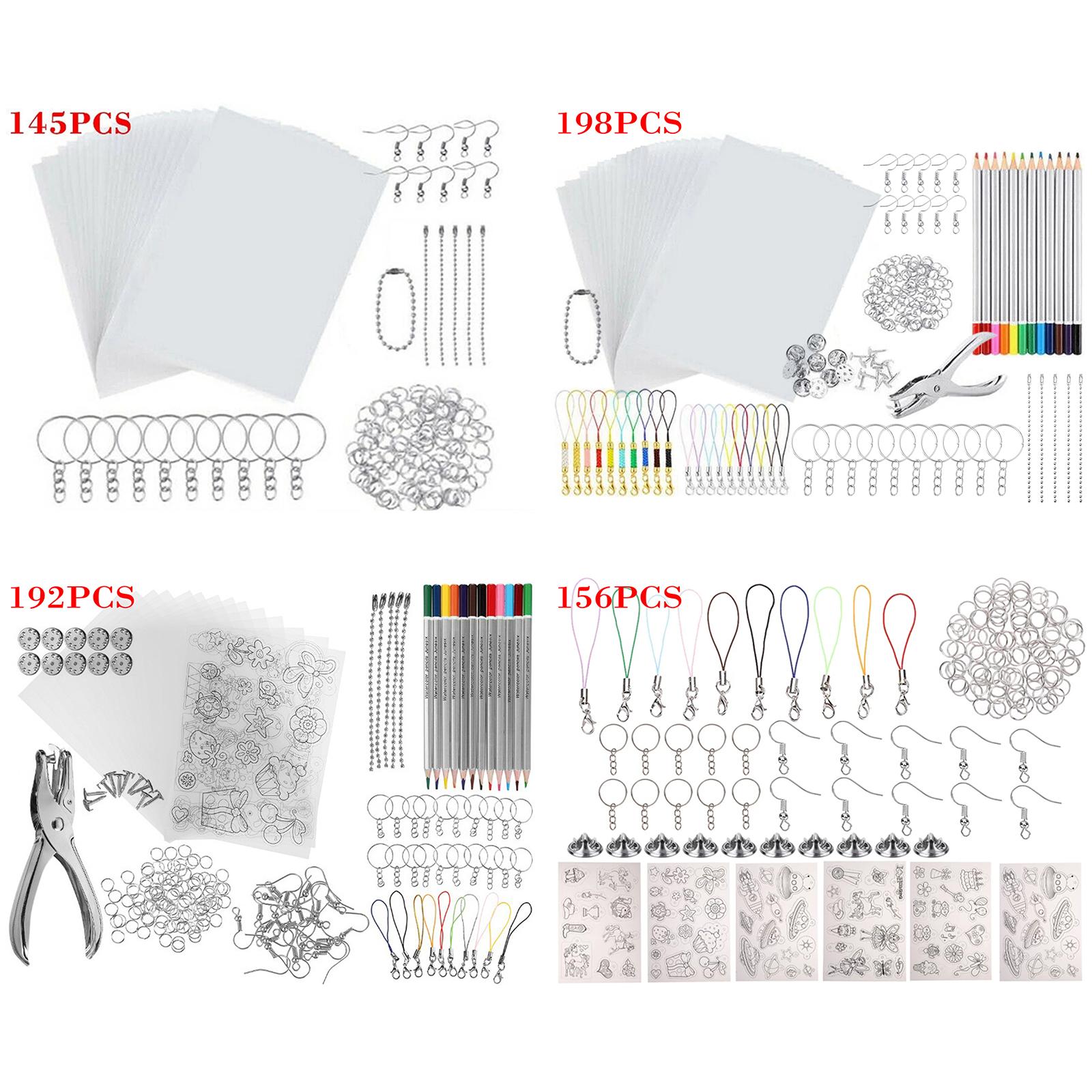 熱収縮プラスチックセット、キーホルダークラフト装飾用フィルム - Craft Embellishments のレビューと価格
