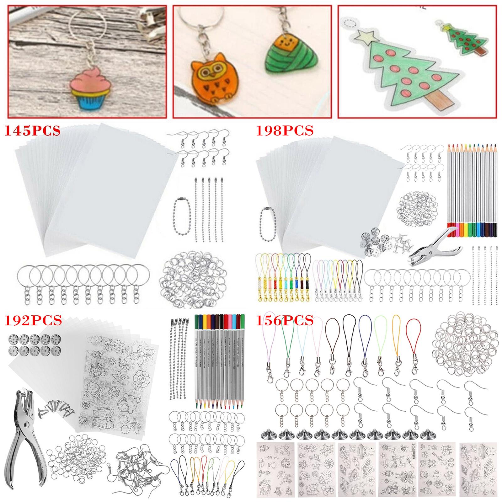熱収縮プラスチックセット、キーホルダークラフト装飾用フィルム - Craft Embellishments のレビューと価格