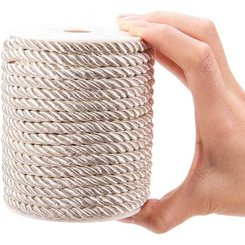 約50フィート クラフトナイロンロープ 5mm 3プライツイ - Cord Trim Twisted のレビューと価格